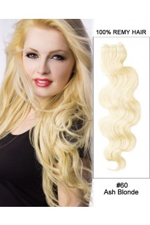 20” #60 Ash Blonde Body Wave Weave Remy Hair Weft Human Hair Extensions 20” #60 Ash Blonde Body Wave Weave Remy Hair Weft Human Hair Extensions